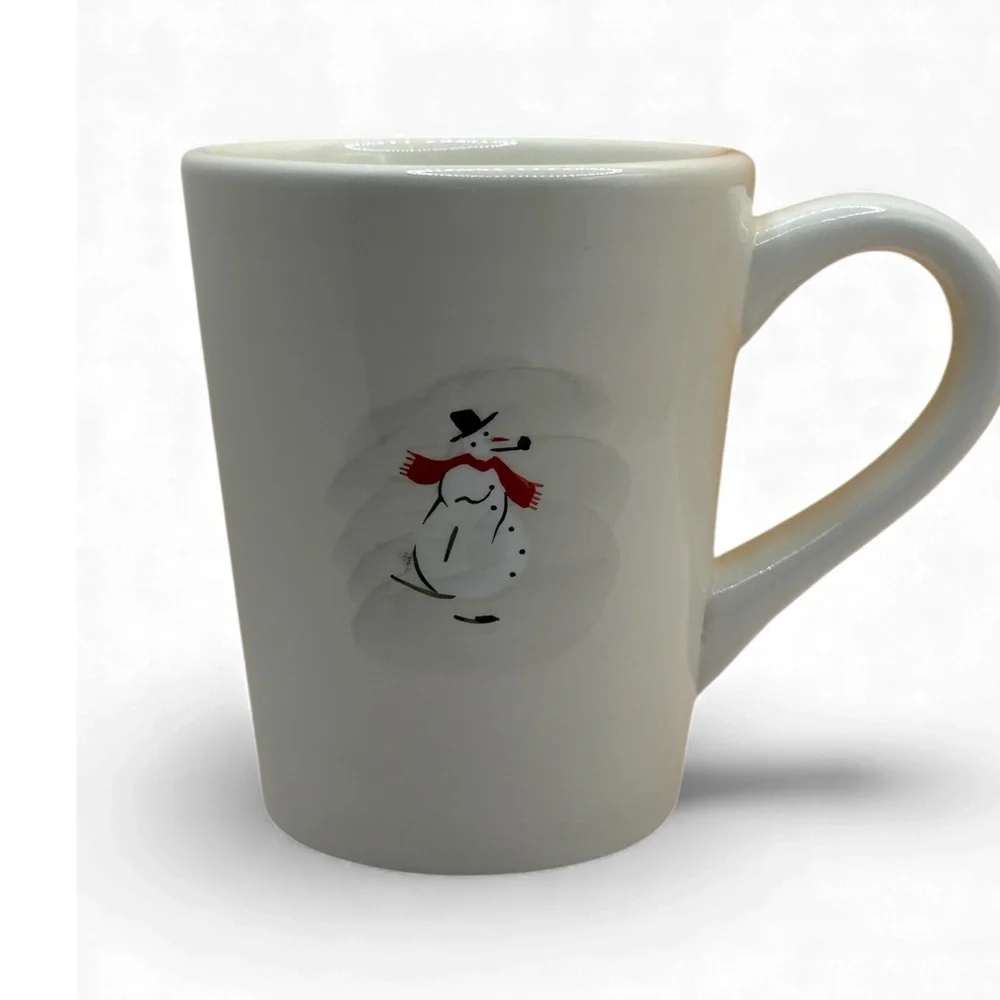 Williams Sonoma Snowman Mug & Dessert Plate Set – Ceramic